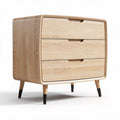 Wooden Chest of Drawers for Bedroom Organization, Made of Solid Wood, 80 x 40 x 75cm