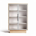 Glass Front Display Cabinet for Home or Office – Glass and Wood – 80 x 40 x 180cm