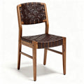 Woven Seat Dining Chairs for Indoor Use, Made of Natural Wood, 45 x 45 x 80cm