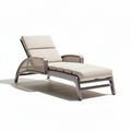 Wooden Lounge Chair with Adjustable Backrest for Outdoor Use – 200 x 75 x 40cm