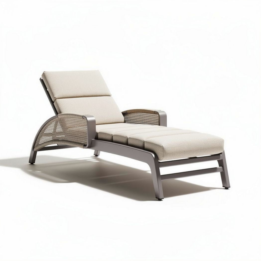 Wooden Lounge Chair with Adjustable Backrest for Outdoor Use – 200 x 75 x 40cm