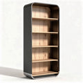 Metal Frame Bookshelf – Suitable for Home or Office Use – Made of Steel and Wood – 80 x 30 x 180cm